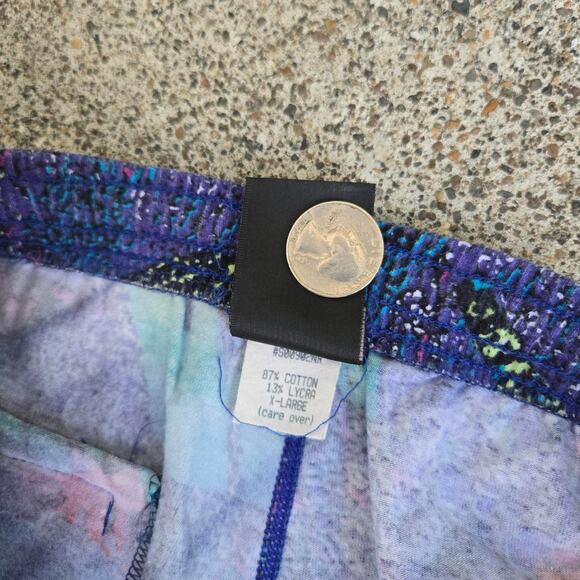 Vtg 80s 90s Og Rare NIKE ACG Abstract All Over Print Workout Pants Leggings 25" - Picture 6 of 8